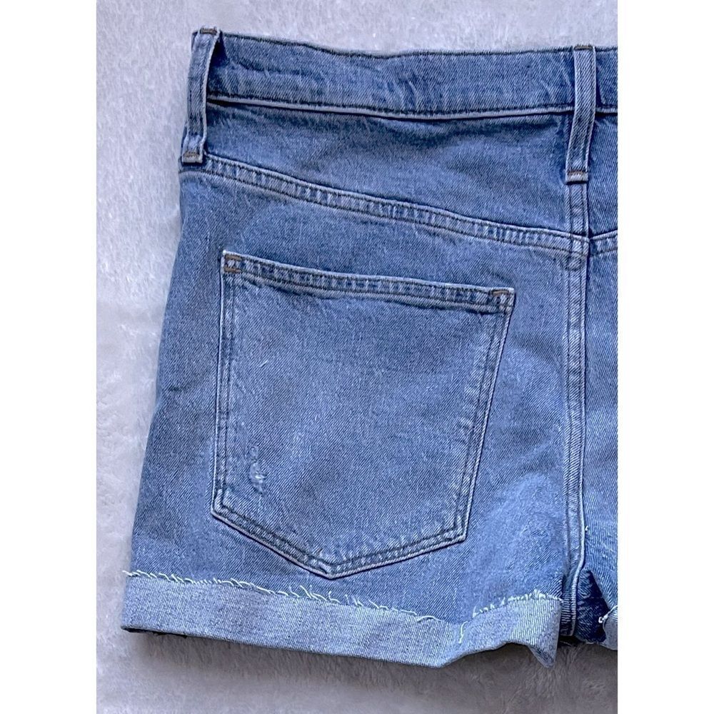 NWT Madewell High-Rise Denim Shorts in Astell Wash: Ripped Edition, Size 32 - Picture 13 of 14